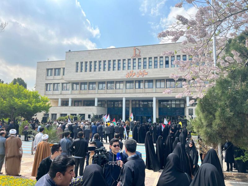 اجتماع دانشگاهیان مشهد در حمایت از اقدام مقتدرانه سپاه در تنبیه رژیم صهیونیستی