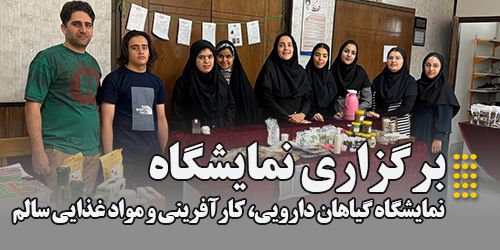 برگزاری نمایشگاه گیاهان دارویی ، کارآفرینی و مواد غذایی سالم