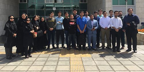 بازدید دانشجویان کارشناسی ارشد شبکه و کارشناسی کامپیوتر از مرکز کنترل ترافیک شهرداری مشهد